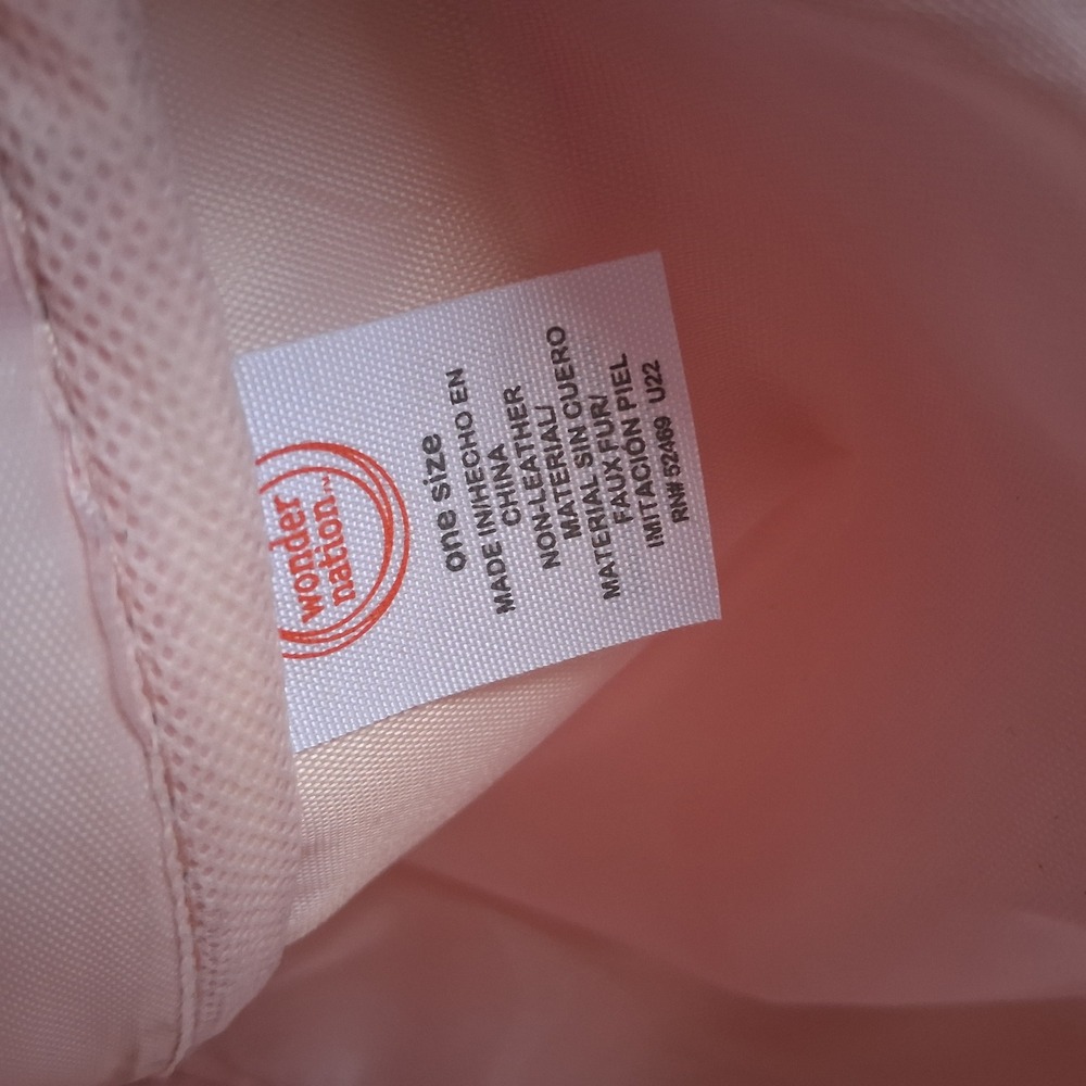 Vtg Y2K KMart Wonder Nation Rose Gold Metallic Fleece LOVE Baby Diaper Bag - Picture 6 of 6